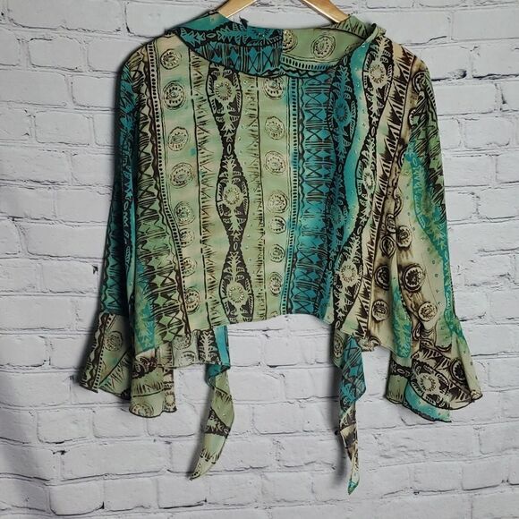 Blue and Green Blouse/Jacket - Picture 6 of 6